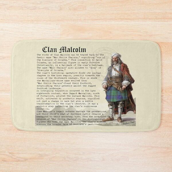 Item preview, Malcolm Scottish History  designed and sold by BagTown Clans.