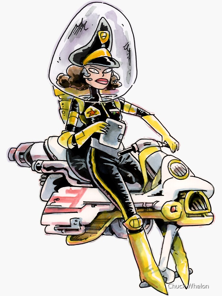 Thumbnail 3 of 3, Sticker, Reeta Meter Maid designed and sold by MrChuckles.