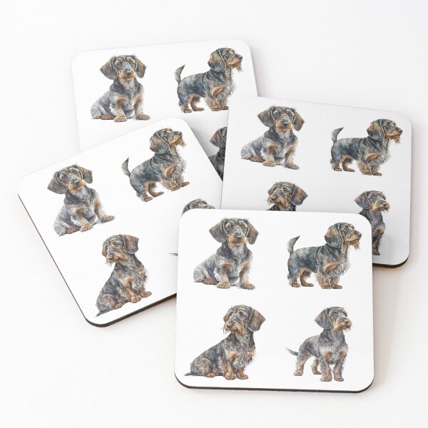 Item preview, Wirehaired Dachshund Dogs designed and sold by TheAnimalZ00.