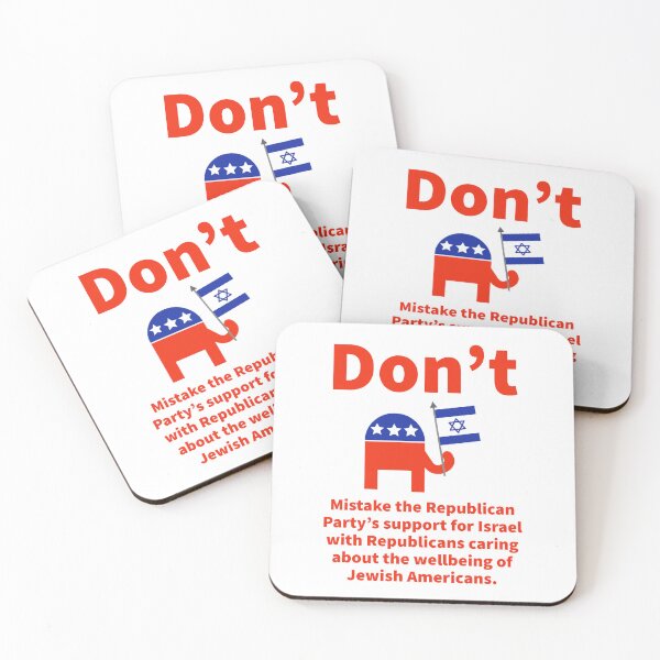 Item preview, Do not mistake republicans supporting Israel with republicans caring about Jewish Americans  designed and sold by Rachel the Artist .
