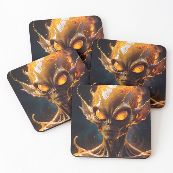 Artikelvorschau, The Fire Alien Space Invader entworfen und verkauft von TheArtOfPat.