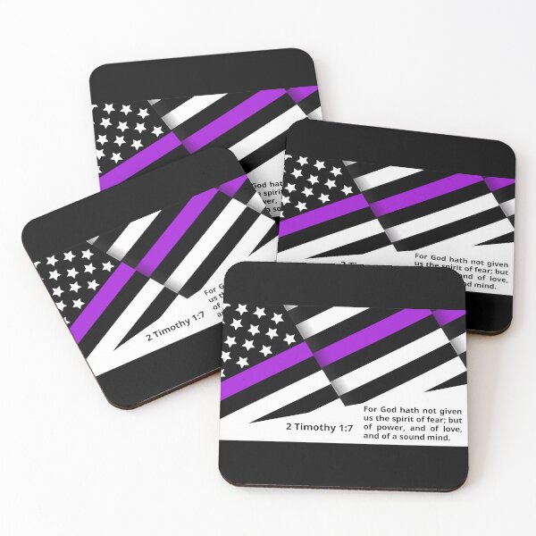 Item preview, 2 Timothy 1:7 - Thin Purple Line designed and sold by Lee Darnell.