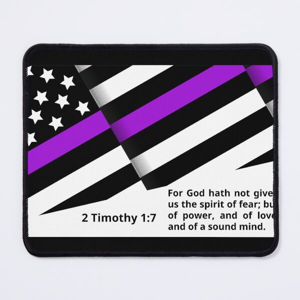 Item preview, 2 Timothy 1:7 - Thin Purple Line designed and sold by Lee Darnell.