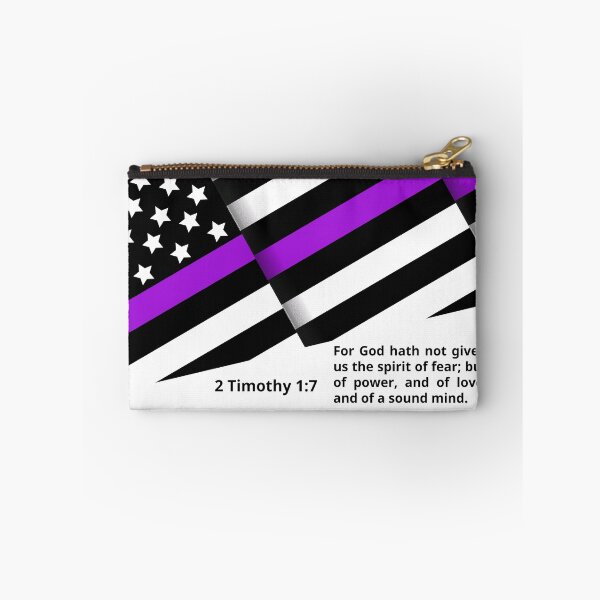 Item preview, 2 Timothy 1:7 - Thin Purple Line designed and sold by Lee Darnell.