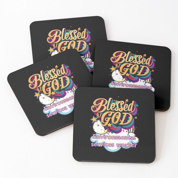 Item preview, BLESSED BY GOD ENVIROMENTAL SERVICES WORKER designed and sold by carlos crane.