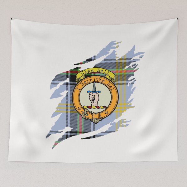 Item preview, Bell Clan Crest Scottish Surname Tartan designed and sold by BagTown Clans.