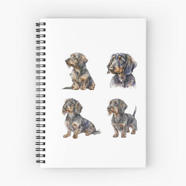 Item preview, Watercolor Wirehaired Dachshund Dogs designed and sold by TheAnimalZ00.