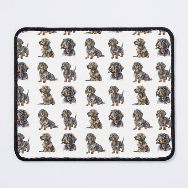 Item preview, Watercolor Wirehaired Dachshund Dogs designed and sold by TheAnimalZ00.
