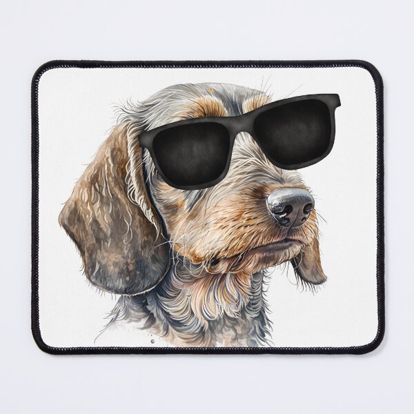 Item preview, Wirehaired Dachshund Dog Wearing Sunglasses designed and sold by TheAnimalZ00.