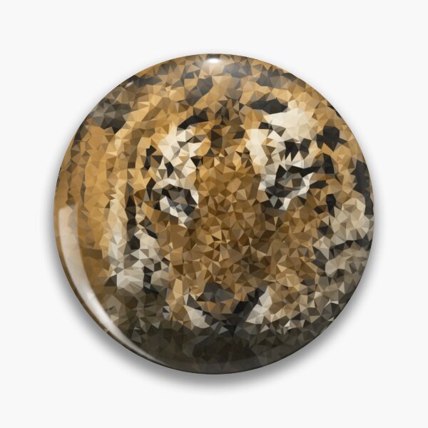 Item preview, Tiger In Water Low Polygon Digital Art Low Poly Art designed and sold by SpiroJo.