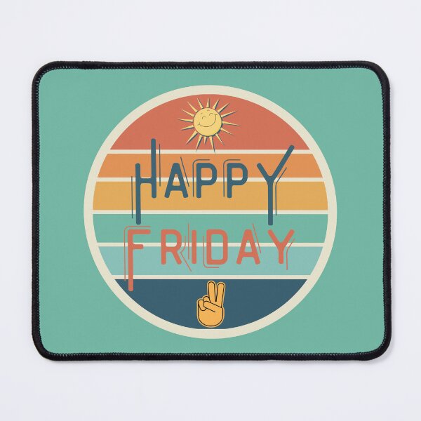 Item preview, Happy Friday Sunset Retro designed and sold by MagpieMoonUSA.