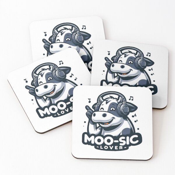 Item preview, Moo-sic Lover – The Groovy Cow designed and sold by YoBoiRedgie.