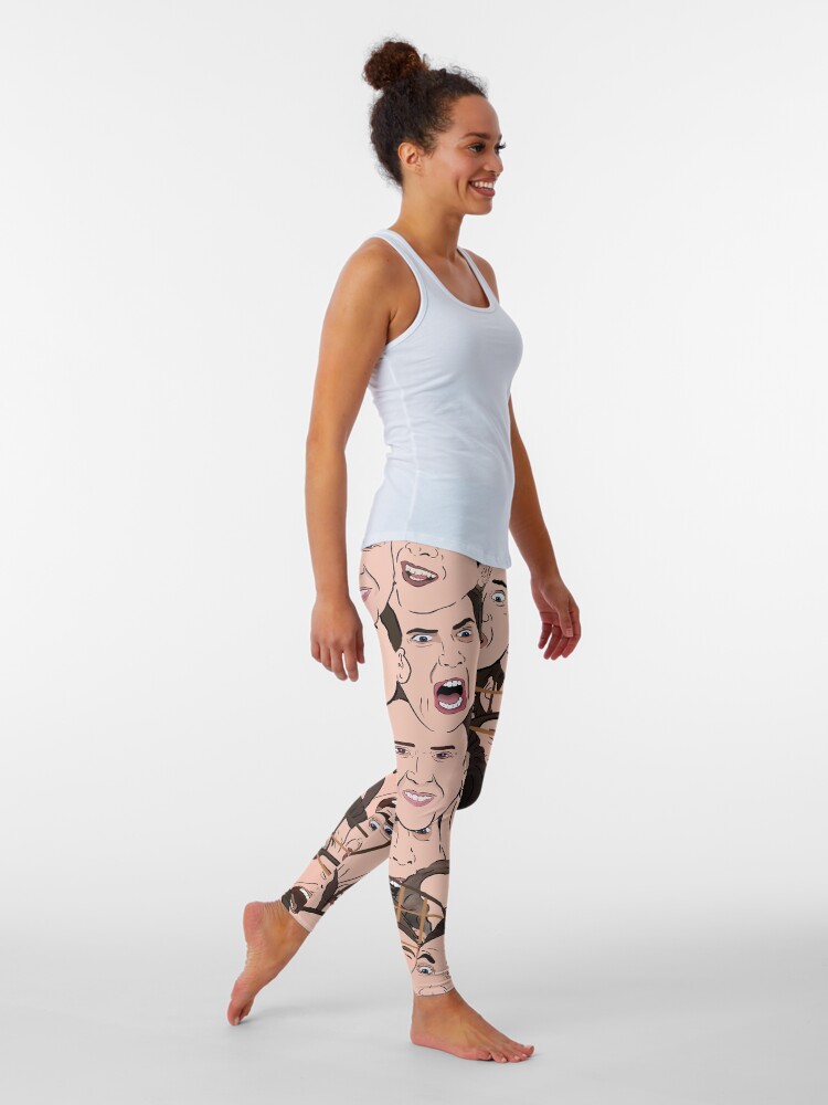Alternate view of Nicolas Cage All Over Leggings