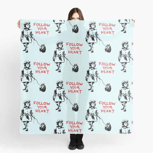 Item preview, Banksy Follow Your Heart designed and sold by RoleyPoleyHami.