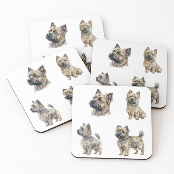 Item preview, Watercolor Cairn Terriers designed and sold by TheAnimalZ00.