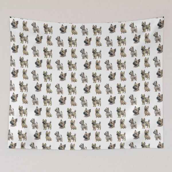 Item preview, Watercolor Cairn Terriers designed and sold by TheAnimalZ00.