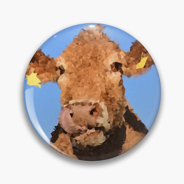 Item preview, Cow Low Polygon Digital Art Low Poly Art designed and sold by SpiroJo.