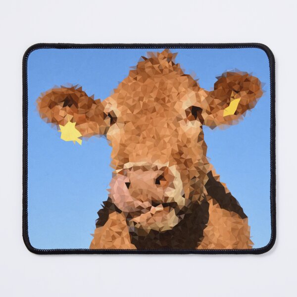 Item preview, Cow Low Polygon Digital Art Low Poly Art designed and sold by SpiroJo.