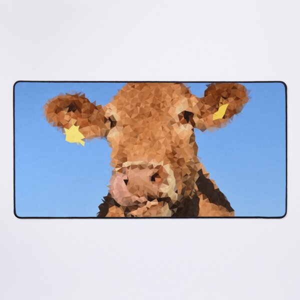 Item preview, Cow Low Polygon Digital Art Low Poly Art designed and sold by SpiroJo.