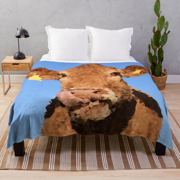 Item preview, Cow Low Polygon Digital Art Low Poly Art designed and sold by SpiroJo.