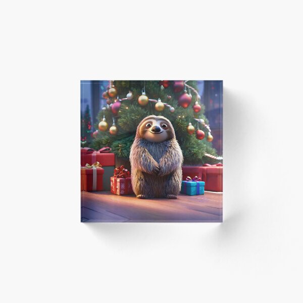 Aperçu de l'œuvre Paresseux de Noël créée et vendue par SLV-Designs.