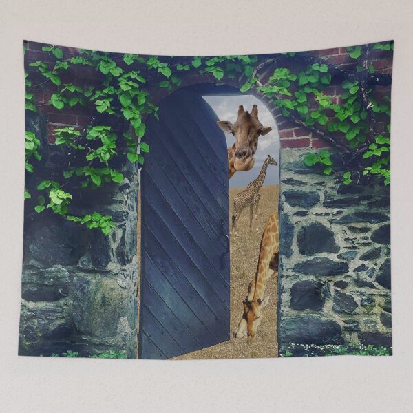 Item preview, Giraffe Garden Door designed and sold by Mischief and Musings.