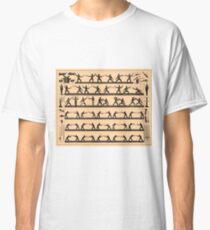 Vintage Fencing Schwertkampf-Diagramm (1907) Classic T-Shirt