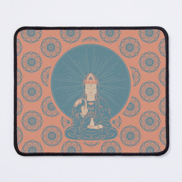 Item preview, Kuan Yin Sattva - Coral, Peacock, Dove designed and sold by Irene Estelle.