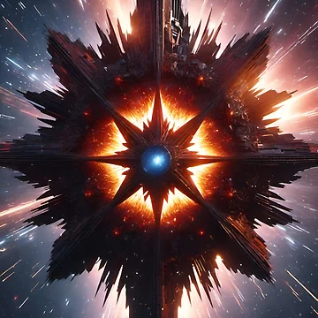 Artwork thumbnail, Exploding Star by SLV-Designs