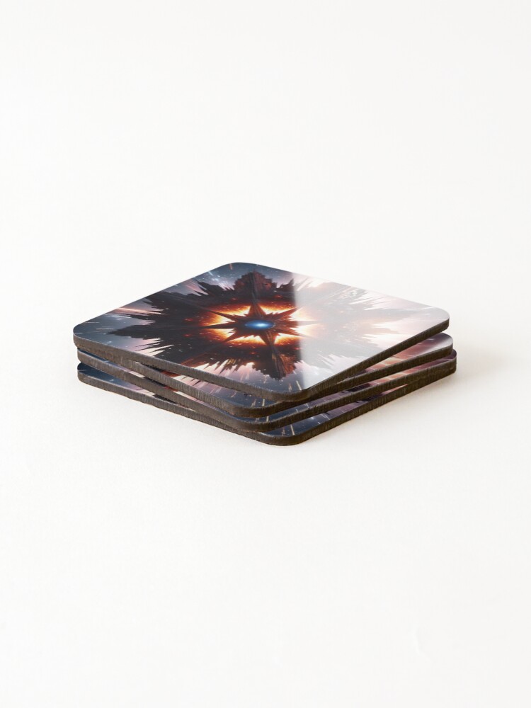 Thumbnail 4 of 5, Coasters (Set of 4), Exploding Star designed and sold by SLV-Designs.