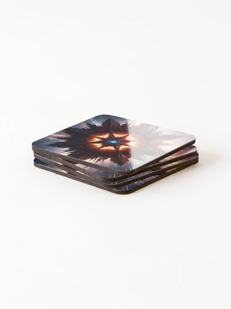 Thumbnail 4 of 5, Coasters (Set of 4), Exploding Star designed and sold by SLV-Designs.