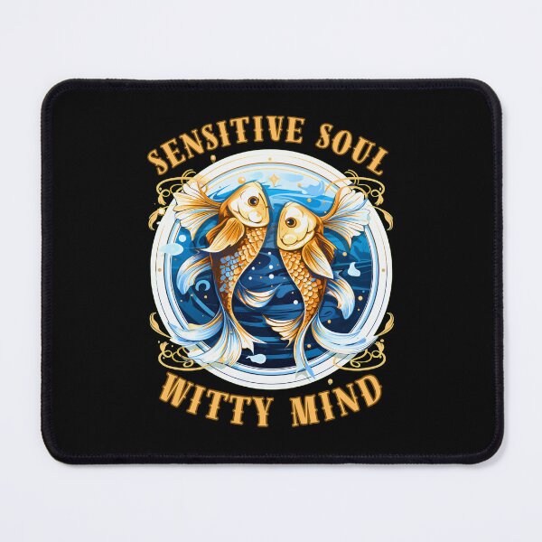 Item preview, Sensitive Soul, Witty Mind. pisces zodiac designed and sold by ZodiacWonders.