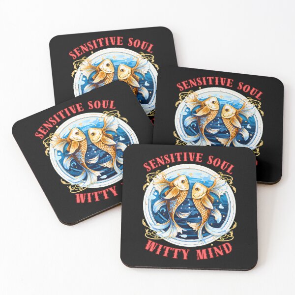 Item preview, Sensitive Soul, Witty Mind. pisces astrology designed and sold by ZodiacWonders.