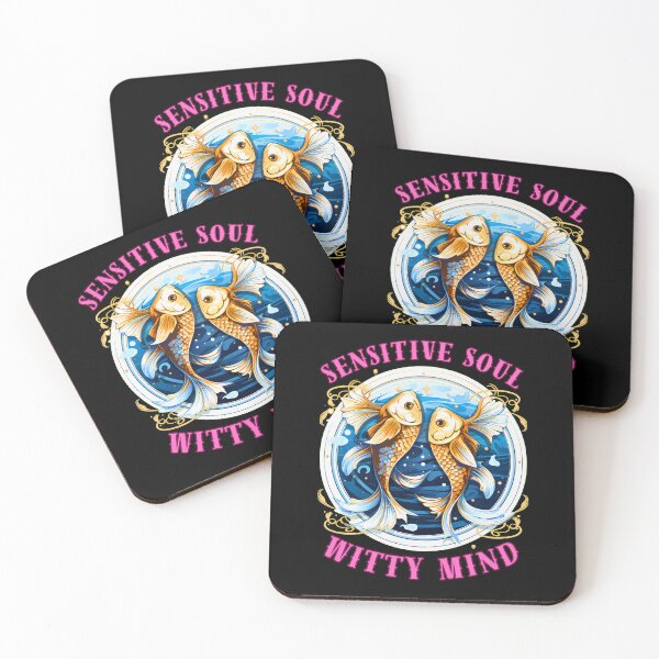 Item preview, Sensitive Soul, Witty Mind. pisces birthday designed and sold by ZodiacWonders.