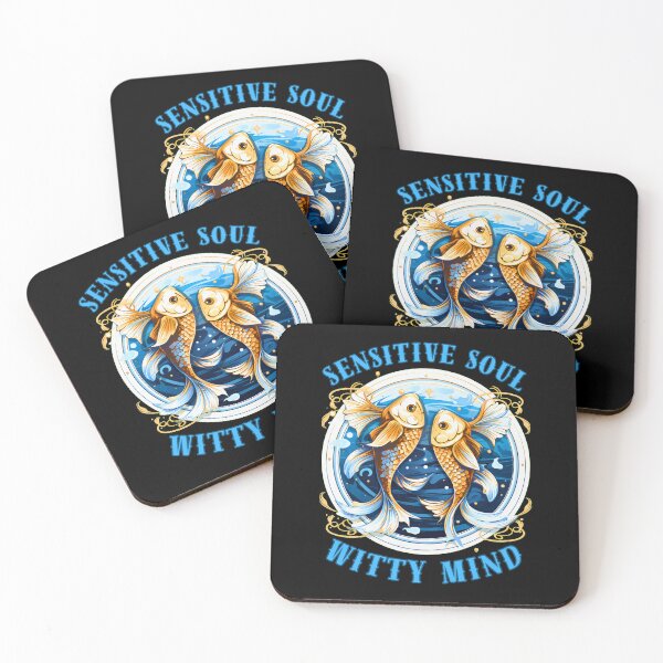 Item preview, Sensitive Soul, Witty Mind. pisces horoscope designed and sold by ZodiacWonders.