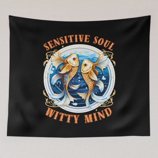 Item preview, Sensitive Soul, Witty Mind. pisces season designed and sold by ZodiacWonders.
