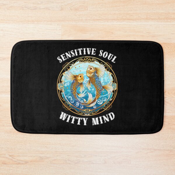 Item preview, Sensitive Soul, Witty Mind. pisces symbol designed and sold by ZodiacWonders.
