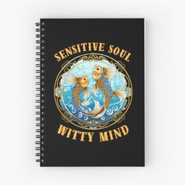 Item preview, Sensitive Soul, Witty Mind. pisces fish designed and sold by ZodiacWonders.