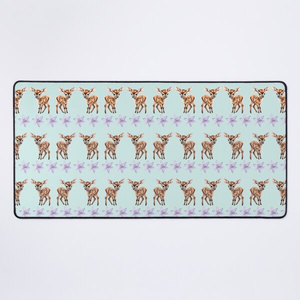 Item preview, Baby Fawn With Purple Flower Water Color designed and sold by LittleGnomad.