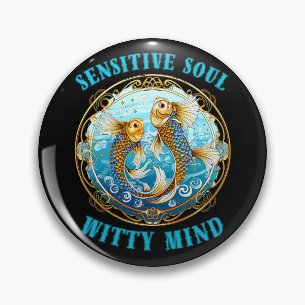 Item preview, Sensitive Soul, Witty Mind. pisces quote designed and sold by ZodiacWonders.
