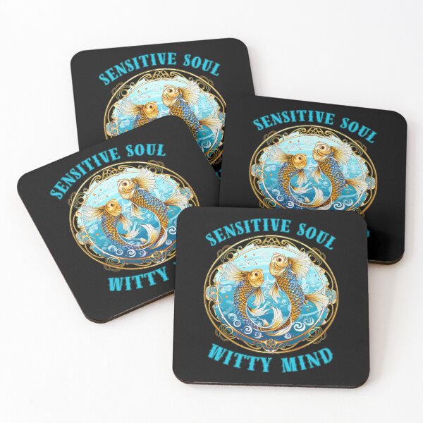 Item preview, Sensitive Soul, Witty Mind. pisces quote designed and sold by ZodiacWonders.