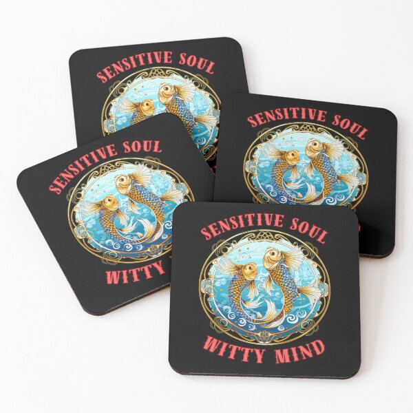 Item preview, Sensitive Soul, Witty Mind. pisces funny designed and sold by ZodiacWonders.