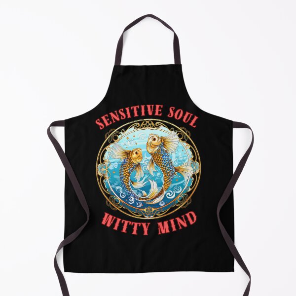 Item preview, Sensitive Soul, Witty Mind. pisces funny designed and sold by ZodiacWonders.