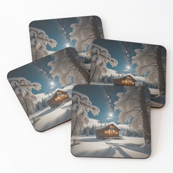 Item preview, snowy cabin designed and sold by Thiago Pando.
