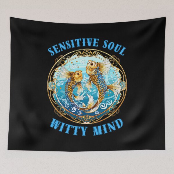 Item preview, Sensitive Soul, Witty Mind. pisces personality designed and sold by ZodiacWonders.