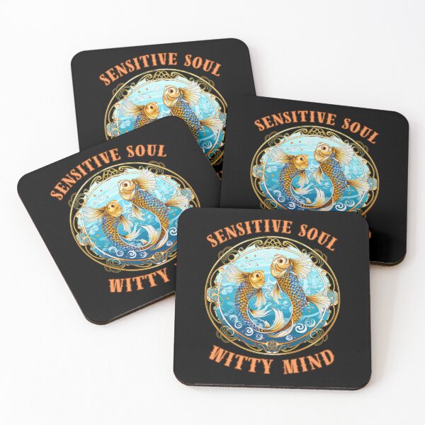 Item preview, Sensitive Soul, Witty Mind. pisces march designed and sold by ZodiacWonders.