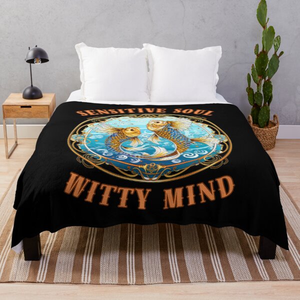 Item preview, Sensitive Soul, Witty Mind. pisces march designed and sold by ZodiacWonders.