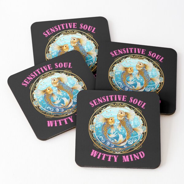 Item preview, Sensitive Soul, Witty Mind. pisces lovers designed and sold by ZodiacWonders.