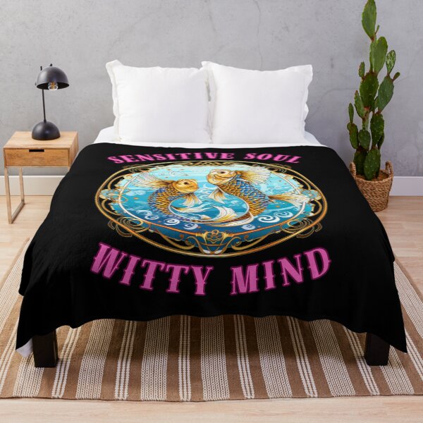 Item preview, Sensitive Soul, Witty Mind. pisces lovers designed and sold by ZodiacWonders.