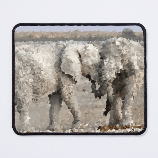 Item preview, Elephants Low Polygon Digital Art Low Poly Art designed and sold by SpiroJo.